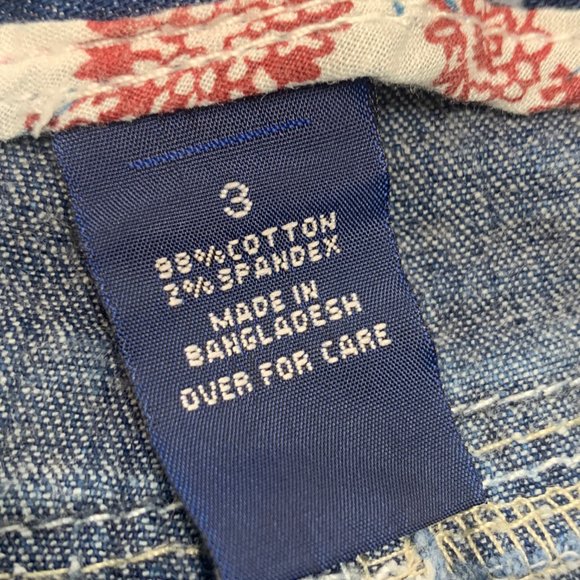 Amethyst Jean Blue Denim Shorts Low Rise Cuffed‎ Acid Washed 98% Cotton Size 3 - Picture 13 of 16